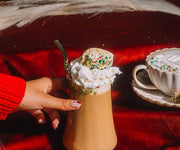 Candy Cane Cookie Latte Cafe Set