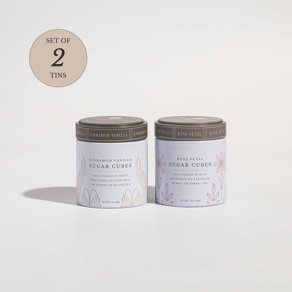 Storied Goods Coffee Connoisseur Sugar Cube Bundle - Set of 2 Tins