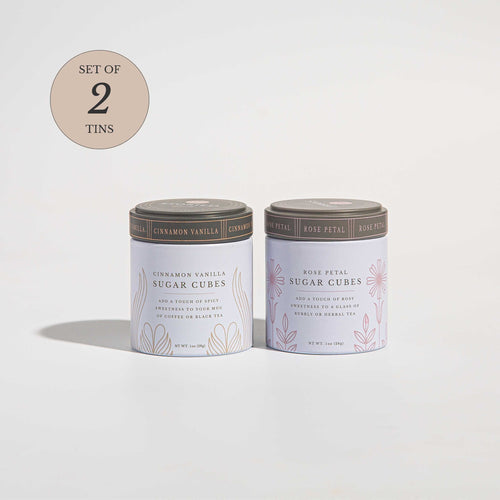 Storied Goods Coffee Connoisseur Sugar Cube Bundle - Set of 2 Tins