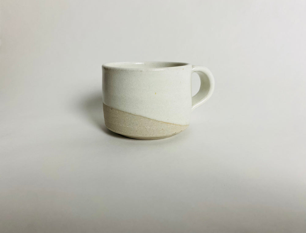 Handcrafted Espresso Cup with White Glaze - Limited Release