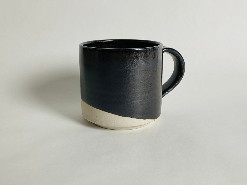 Handcrafted Ceramic Mug with Black Glaze - Limited Release