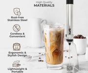 Kaffe Handheld Milk Frother with Stand (USB Rechargeable)