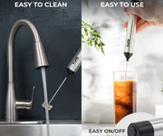 Kaffe Handheld Milk Frother with Stand (USB Rechargeable)