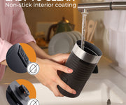 Kaffe Pour-in Milk Frother with Silicone Base
