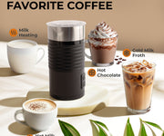 Kaffe Pour-in Milk Frother with Silicone Base