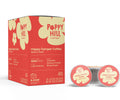 Poppy Hill Coffee Happy Camper Coffee pods and packaging on a white background