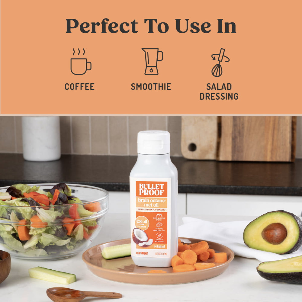 Bulletproof™ Brain Octane® C8 MCT Oil, 16 oz.