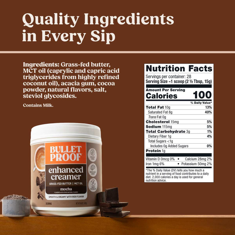 Bulletproof™ Enhanced Mocha Creamer