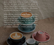 2.5oz Egg Espresso Cup and Saucer - Mineral Colors Collection