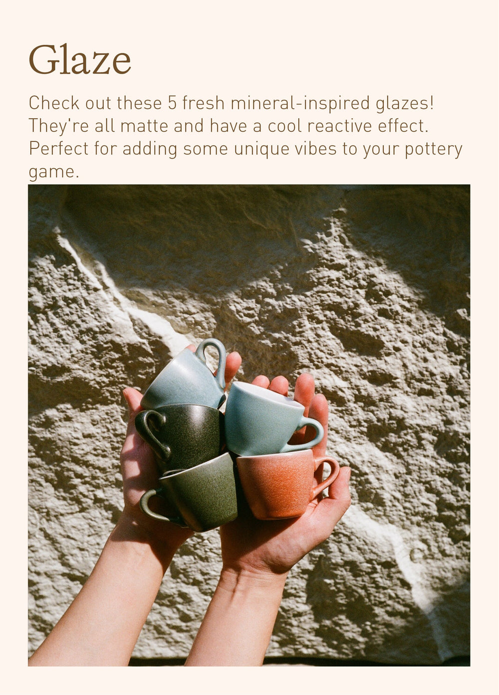 2.5oz Egg Espresso Cup and Saucer - Mineral Colors Collection