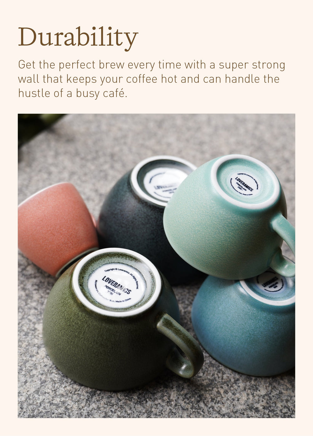 10oz Egg Cafe Latte Cup and Saucer - Mineral Colors
