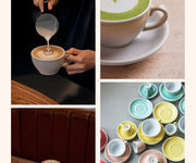 2.5oz Egg Espresso Cup and Saucer - Potters Colors