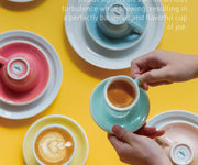 2.5oz Egg Espresso Cup and Saucer - Potters Colors