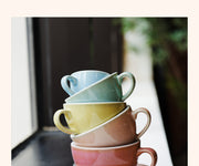2.5oz Egg Espresso Cup and Saucer - Potters Colors