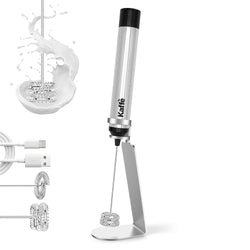 Kaffe Handheld Milk Frother with Stand (USB Rechargeable)