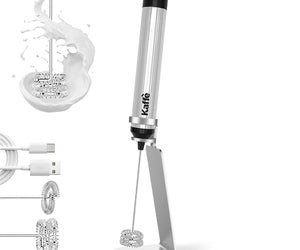 Kaffe Handheld Milk Frother with Stand (USB Rechargeable)
