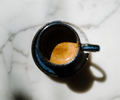 Euphoria Espresso in a blue mug